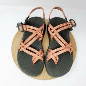 Chaco Orange Black Sport Sandals